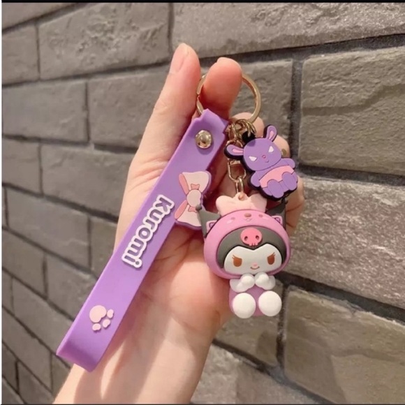Hello Kitty My Melody Keychain Kawaii Anime Cartoon Key fob New 3D Sanrio - Picture 1 of 5
